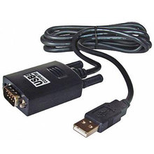 黑色USB转串口线9针转RS232双芯片PL2303工业级USB转DB9公头COM口