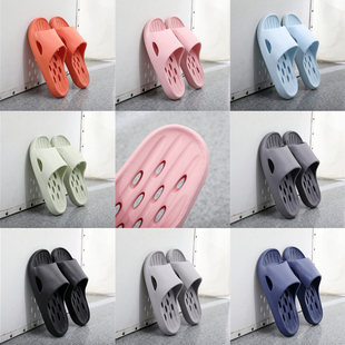 美人桥洗澡专用凉拖鞋女夏季镂空卫生间防滑速干轻便浴室拖鞋男