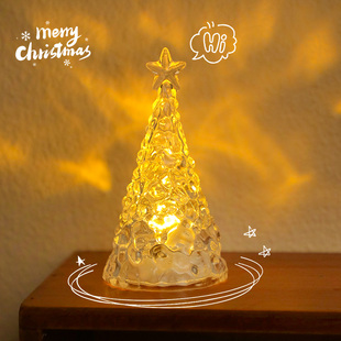 圣诞节装饰品圣诞树灯ins氛围感冰山小夜灯生日礼物床头卧室装饰