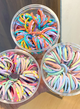 儿童橡皮筋高弹力发圈宝宝耐用发绳弹性好女童扎头不伤发马尾发饰