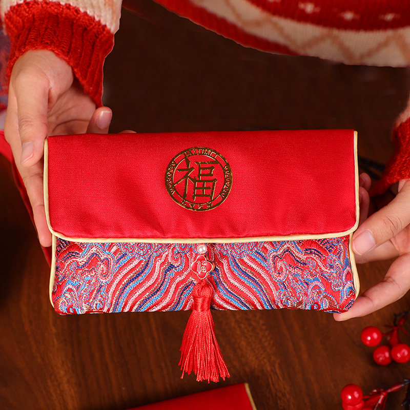 宝宝满月布艺红包袋2026新年过年万元利是封高档马年压岁钱包福袋,节庆用品/礼品,红包/利是封,淘宝优惠券,粉丝福利购,淘宝优惠卷