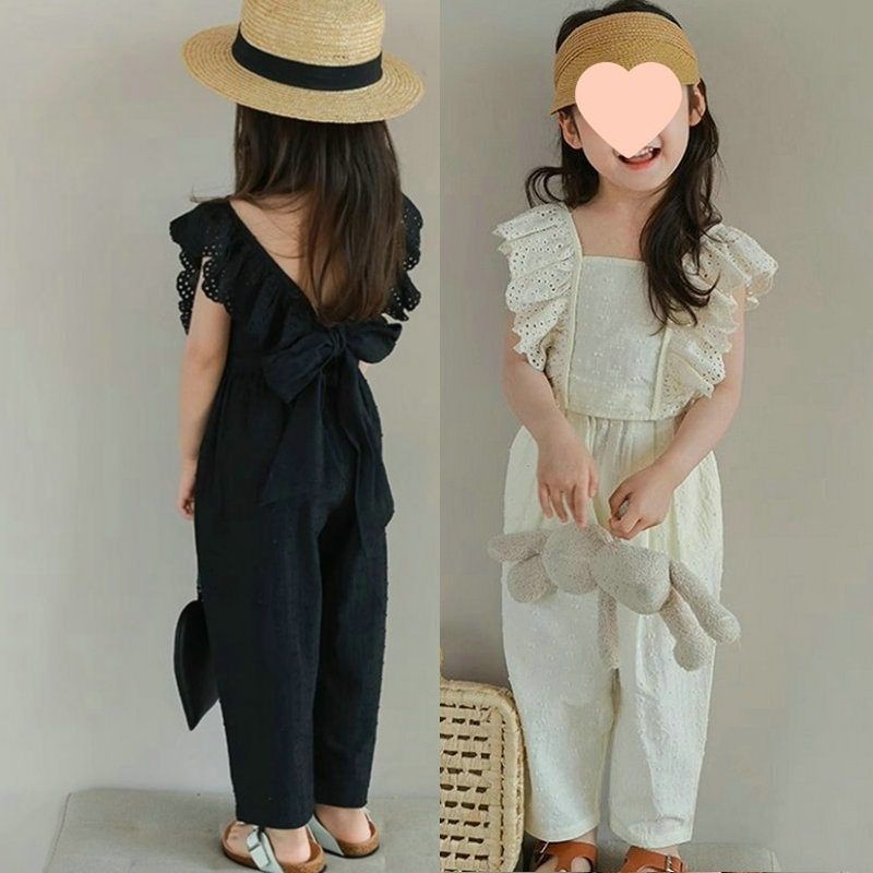儿童装女童套装花边飞袖上衣加9分裤2025夏装新款外贸童装代发