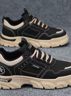 男鞋2026新款春季厚底马丁靴男款工装鞋子男士防滑运动休闲板鞋男