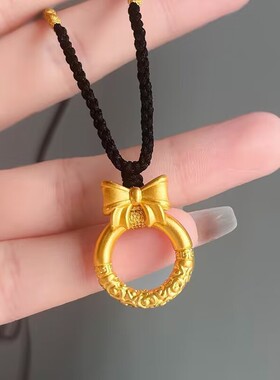 蝴蝶结在逃公主礼物平安扣圆圆满满甜美送女友闺蜜礼物