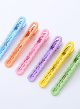 彩色多巴胺发夹一字夹糖果色发夹韩版学生可爱少女网红刘海卡子发
