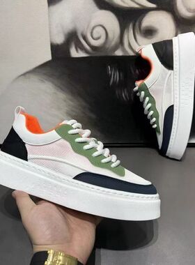 男鞋春季2026新款透气小白鞋运动休闲鞋男士潮牌小众防滑耐磨板鞋