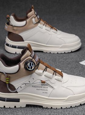 马丁靴男高帮冬季英伦风复古男士休闲皮鞋中帮防水防滑增高工装靴