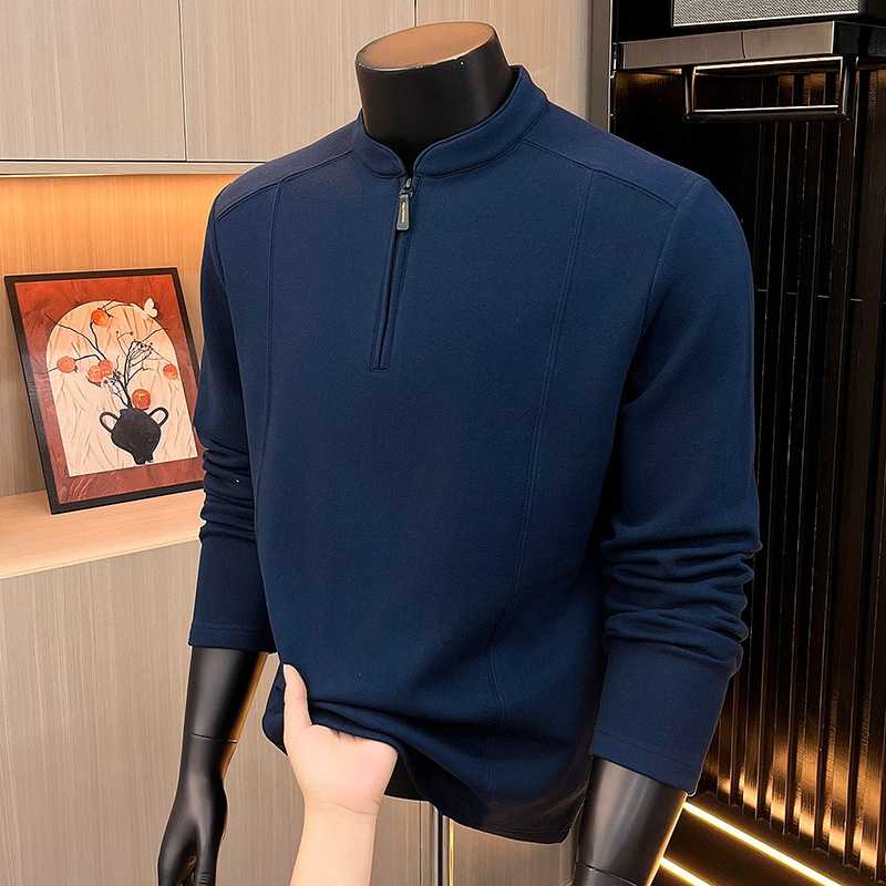 专柜品牌2026秋季新款男士卫衣 休闲免烫半高领上衣男长袖 T2688