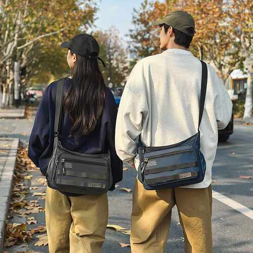 专柜品牌WEPOWER新款男士商务大容量单肩包防泼水休闲出行旅行斜