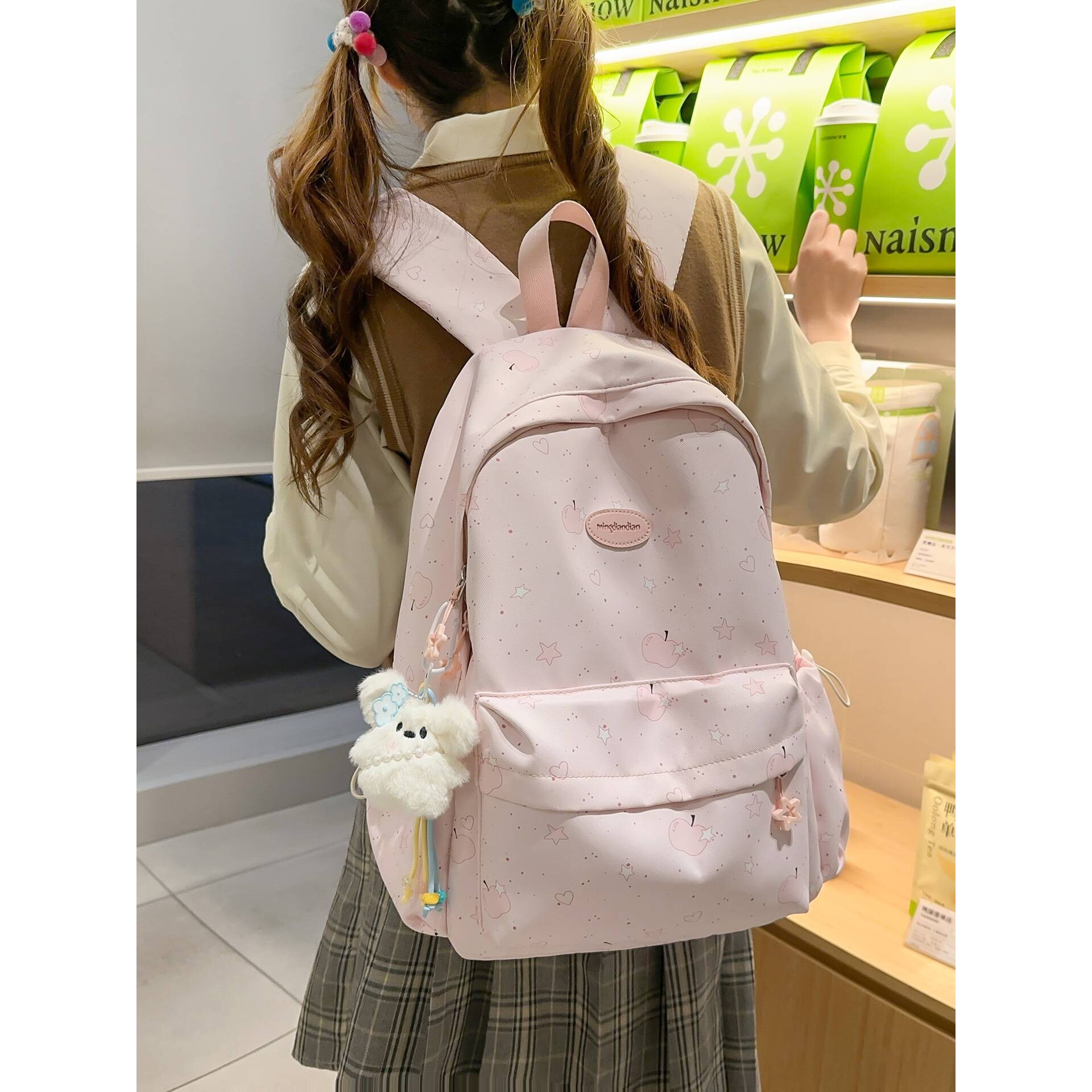 专柜品牌书包高颜值女新款可爱轻便大学生大容量双肩包学生百搭旅
