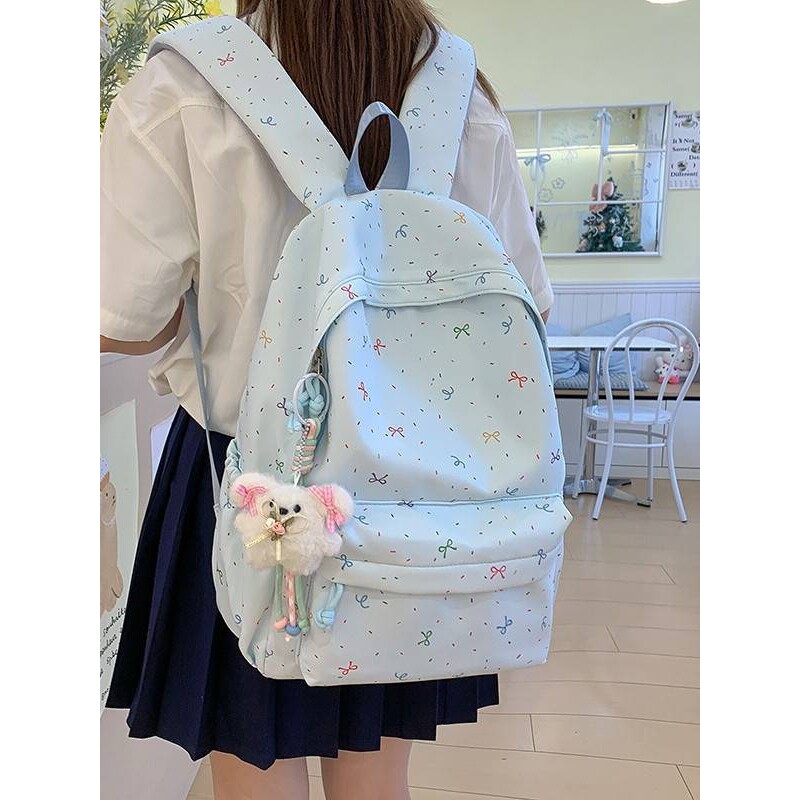 专柜品牌高颜值韩系ins风星星印花双肩包女时尚休闲百搭初高中生