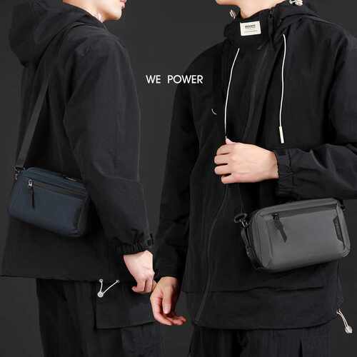 专柜品牌WEPOWER新款男士外出通勤手拿包便携轻便单肩包随身休闲