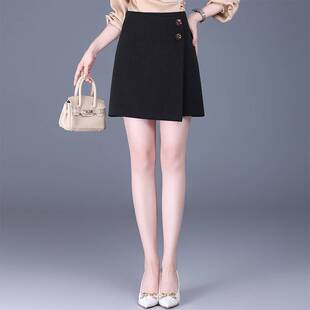不规则短款 新款 时尚 26年春季 高腰 A字包臀半身裙女装 商场品牌时尚