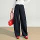 长裤 女装 2026早春新款 商场品牌时尚 设计款 弯刀裤 高腰阔腿裤 宽 工装