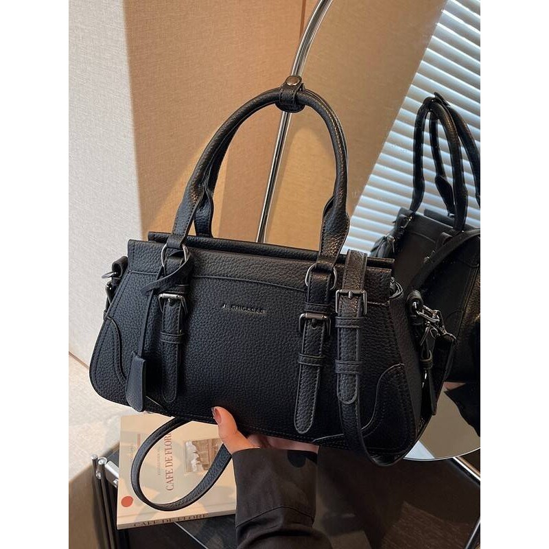 商场品牌摩登复古手提包包女新款时尚质感波士顿包通勤百搭单肩斜