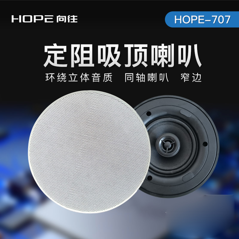 HOPE向往707吸顶喇叭吊顶音箱天花音响家庭智能背景音乐重低音