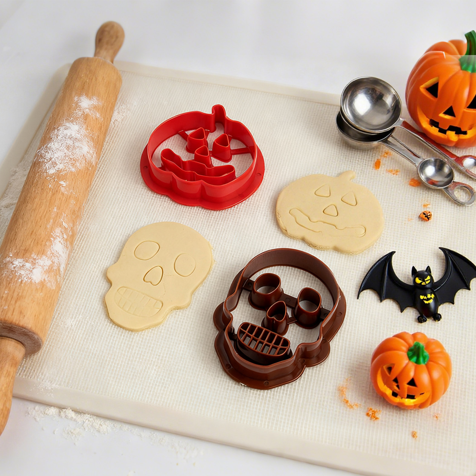 新款万圣节南瓜骷髅饼干模具曲奇Halloween烘焙工具