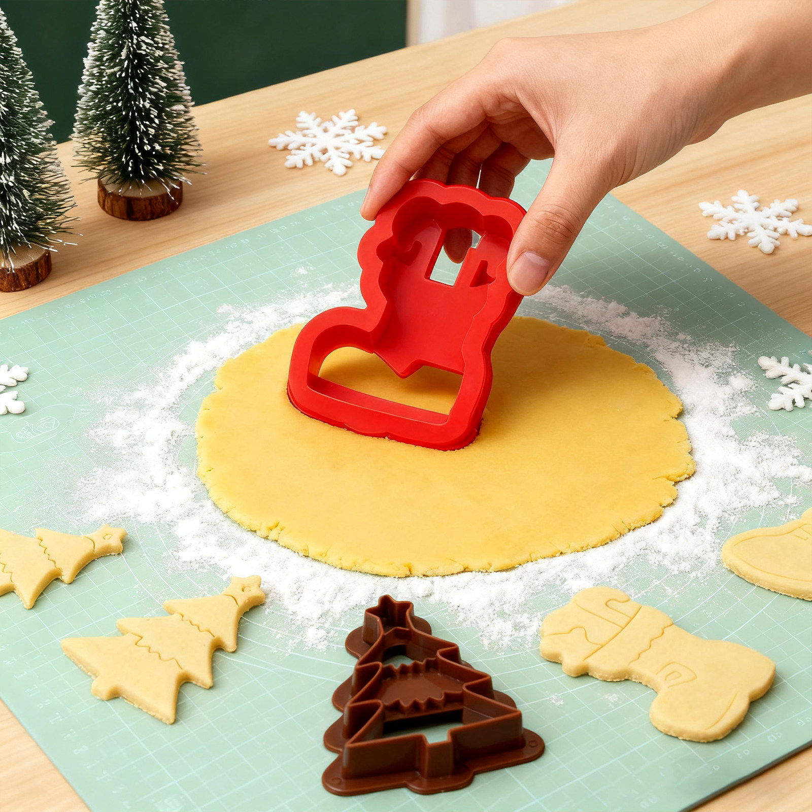 卡通按压式模糖回饼干