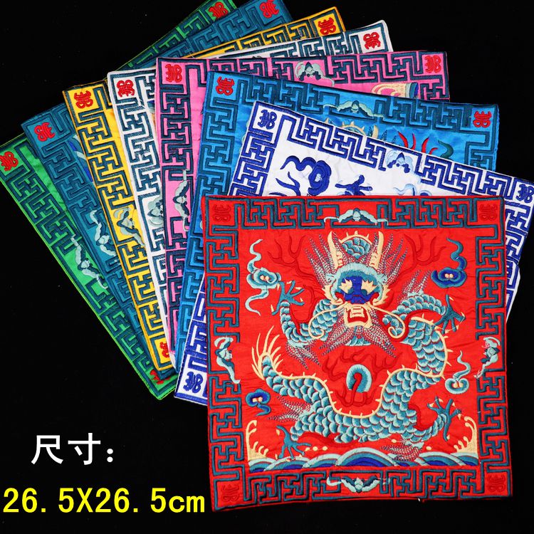 清朝官补子官服布贴方形装饰绣片绣花古风刺绣中国风衣服补丁贴