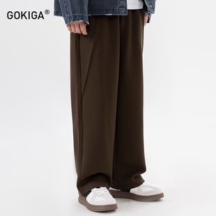 阔腿长裤 子男简约直筒裤 3054 宽松休闲垂坠感裤 GOKIGA宫崎迦春款