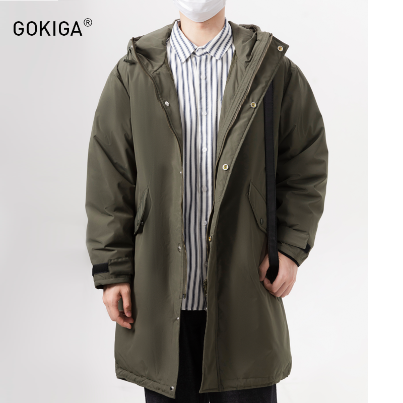 日系外套男生潮流连帽保暖羽绒服