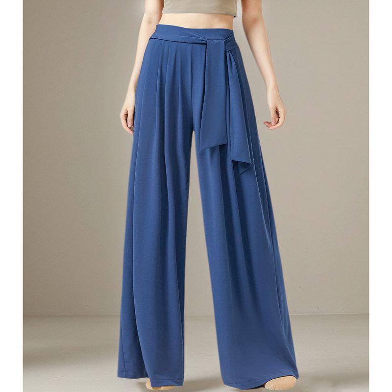 中国舞蹈阔腿裤垂感飘带功服装女