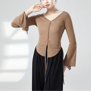 新款舞蹈服上衣古典舞女艺考演出服现代舞中国舞练功服形体服成人