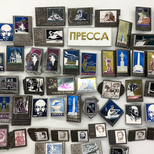 原品保真cccp苏维埃列宁周年奖章苏联俄罗斯勋章徽章 铝玻璃面