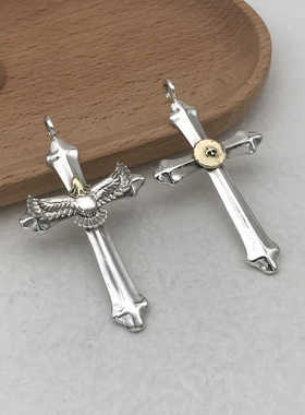 十字架项坠纯银项链男女时尚潮饰