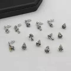 Earrings for Women S925 Sterling Silver Earrings, Personalized Fashion Retro Earrings, Cross Earrings, Men's and Women's Earrings, European and American Trendy Accessories