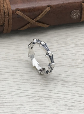 纯银戒指尾戒燕尾纹时尚欧美潮饰