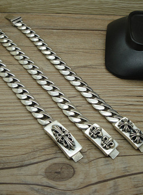 纯银手链童军花情侣时尚欧美潮饰