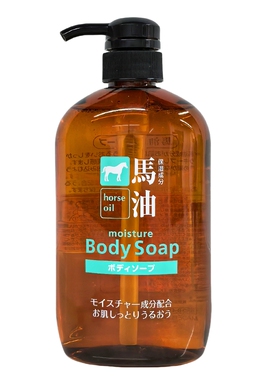 日本进口原装正品咖思美马油沐浴液露保湿滋润适合干燥肌肤600ML