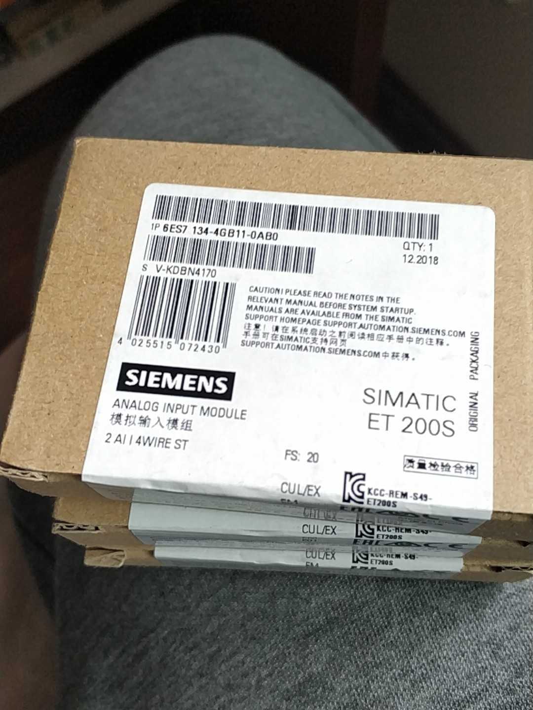 西门子SIEMENS四线制模拟量输入模块6ES7 134-4GB11-0AB0