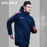 KELME Karl May 17 áo khoác cotton mới Áo khoác bóng đá thể thao Áo khoác cotton ấm áp - Quần áo độn bông thể thao