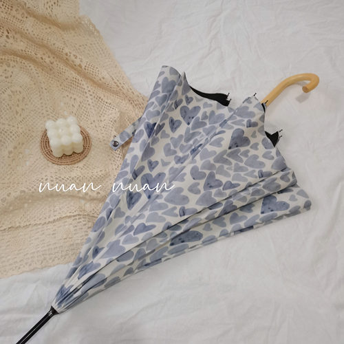 小清新长柄伞晴雨两用日系ins风