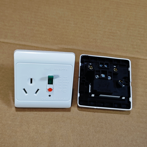 漏电插座三孔16A面板空调热水器