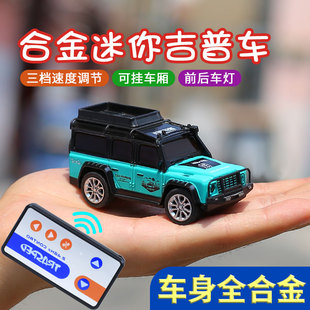 64合金模型2.4G迷你仿真遥控赛车儿童汽车模型 迷你型遥控越野车1