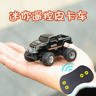 超小仿真迷你遥控皮卡越野山地车电动充电儿童玩具高速小汽车男孩