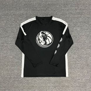 儿童湖人篮网灰熊队篮球训练服速干长袖T恤热身运动投篮出场服男
