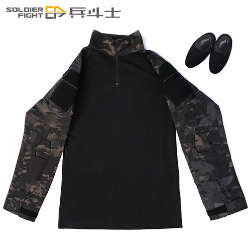 MCBK暗夜迷彩蛙服上衣 全地形黑CP战术卫衣GEN2作训服长袖