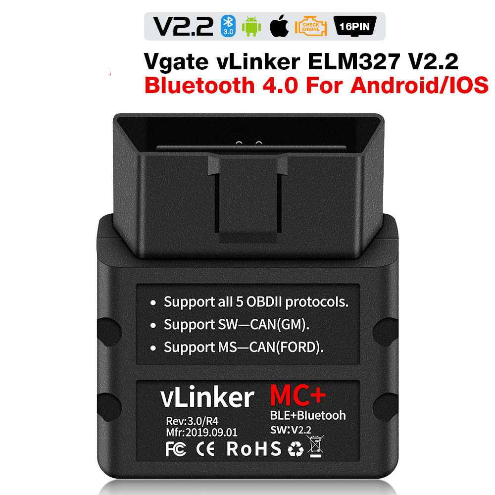 VLINKER MC+ BIMMERCODE ELM327 ICAR PRO V2.2 OBD2 블루투스 애플 안드로이드