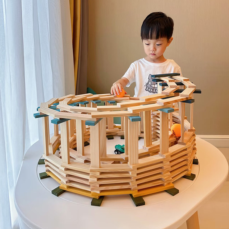 卡普乐原木幼儿园构建积木条儿童建筑木片宝宝益智搭建叠叠高玩具,玩具/童车/益智/积木/模型,普通塑料积木,淘宝优惠券,粉丝福利购,淘宝优惠卷