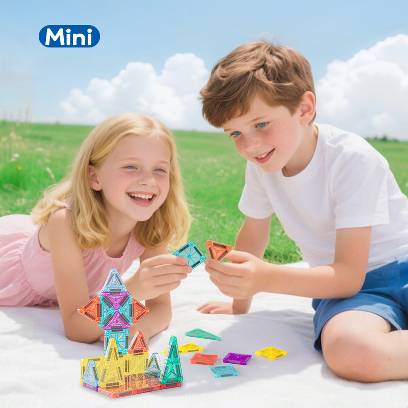 儿童磁力片彩窗磁吸积木方块3到6岁男女孩益智拼装拼图幼儿园玩具,玩具/童车/益智/积木/模型,磁力片/磁性棒/磁性积木,淘宝优惠券,粉丝福利购,淘宝优惠卷