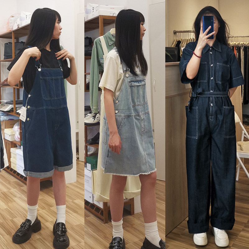 特价合集牛仔工装背带裤女韩版宽松减龄中高个子连体裤春夏季休闲