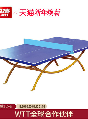 红双喜官方旗舰店 乒乓球桌OT8686彩虹防水防晒户外室外标准球台