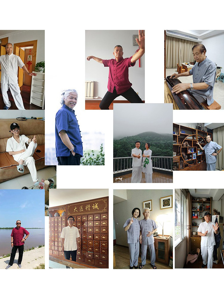 MIDDLE-AGED AND ELDERLY FATHERS SPRING AND AUTUMN TANG CLOTHES COTTON AND LINEN NEW CHINESE-STYLE REPUBLIC OF CHINA TUNICS MALE AND FEMALE LAYMEN TAI CHI CLOTHES LONG SHIRTS HORSE COATS