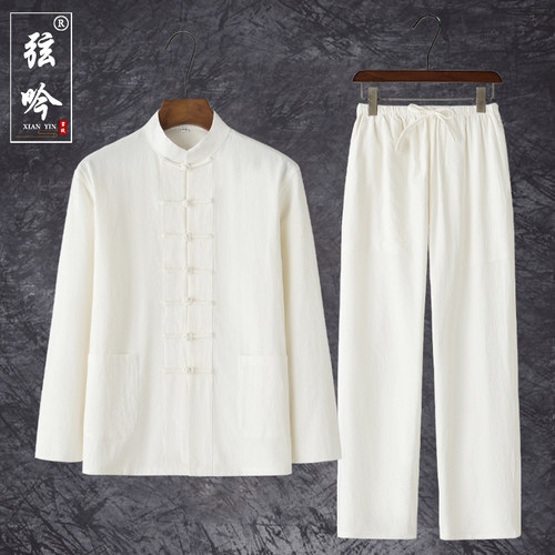 弦吟宽松大码中国风唐装男女同款