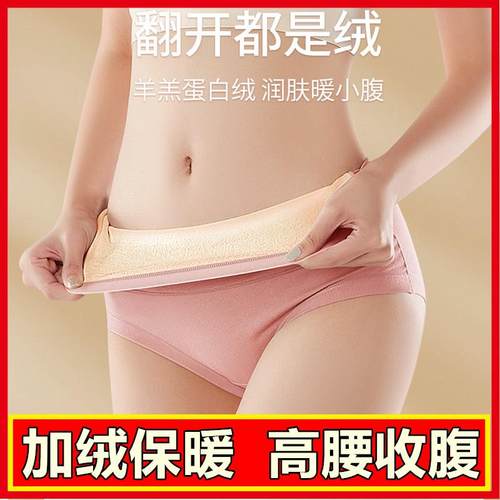 加绒加厚保暖女士三角裤