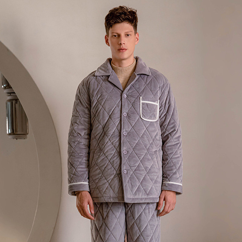 秋鹿【清仓仅剩大码】秋冬珊瑚绒情侣睡衣男保暖法兰绒三层加厚,女士内衣/男士内衣/家居服,睡衣/家居服套装,淘宝优惠券,粉丝福利购,淘宝优惠卷